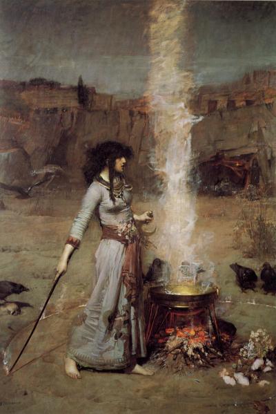"The Magic Circle" by John William Waterhouse